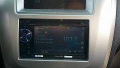 New double Din Dvd player On close Up